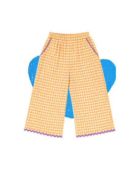 Leica Gingham Straight Pants